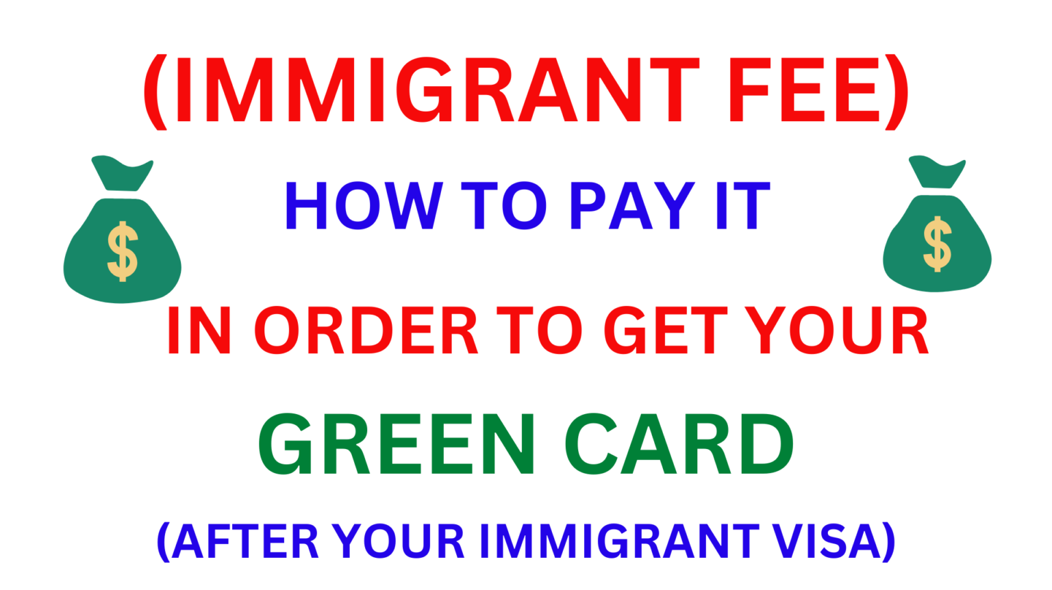 How To Pay Immigrant Fee (Green Card Fee) After Receiving Your